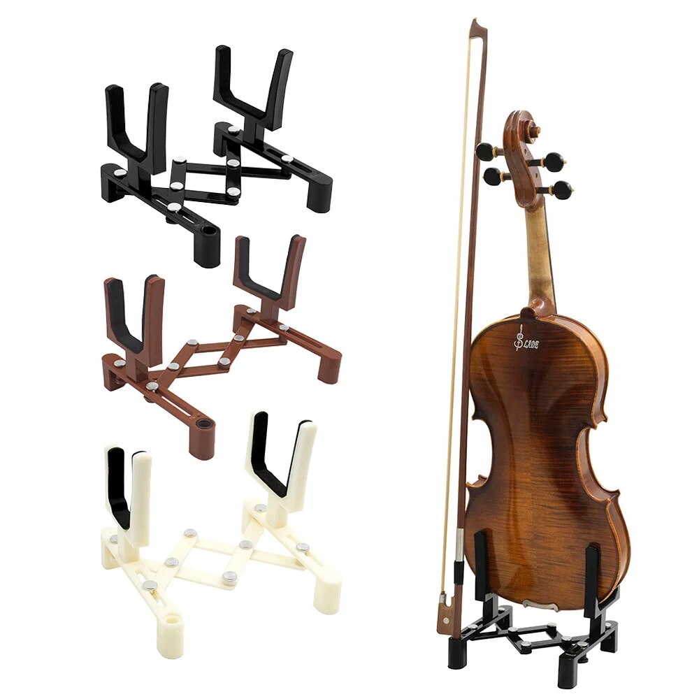Musical Instrument Fiddle - Adjustable Violin Stand Holder Portable Full