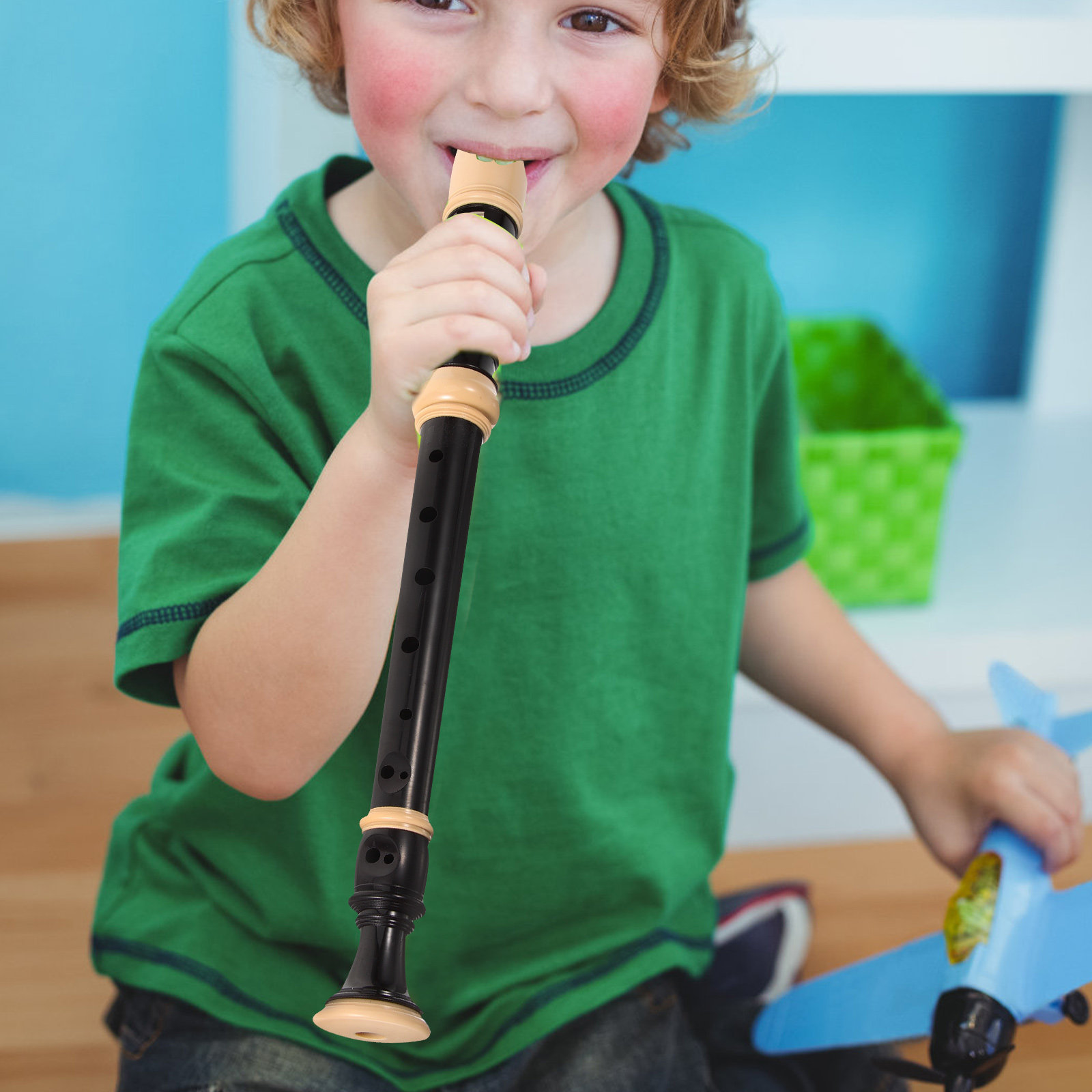 Musical Instrument A Recorder - 1Set 8 Hole Resin Recorder Flute