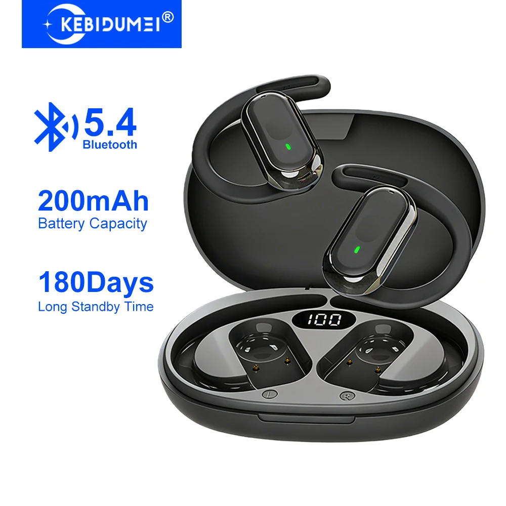 Beats Headphone Solo 4 - KEBIDUMEI Open-Ear Bluetooth 5.4 Earphones Ear