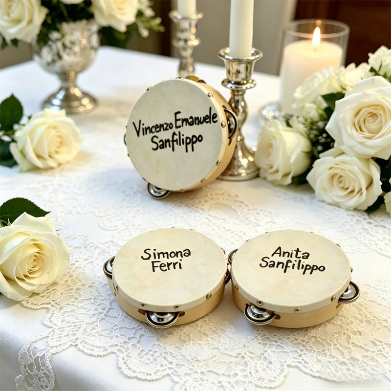 Musical Instrument And Names - 3/5PCS ﻿ Wedding Tambourine Drums Custom