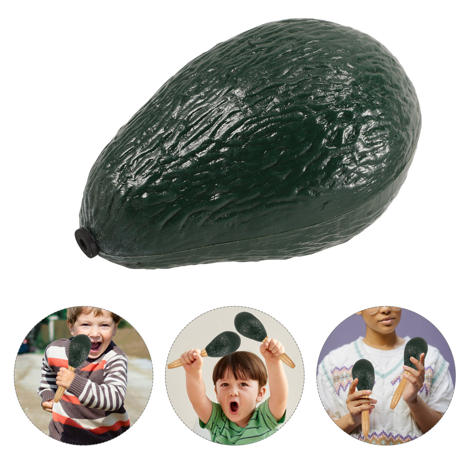 Musical Instrument Maraca - Fruit Shaker Maracas Avocado Toddler Musical