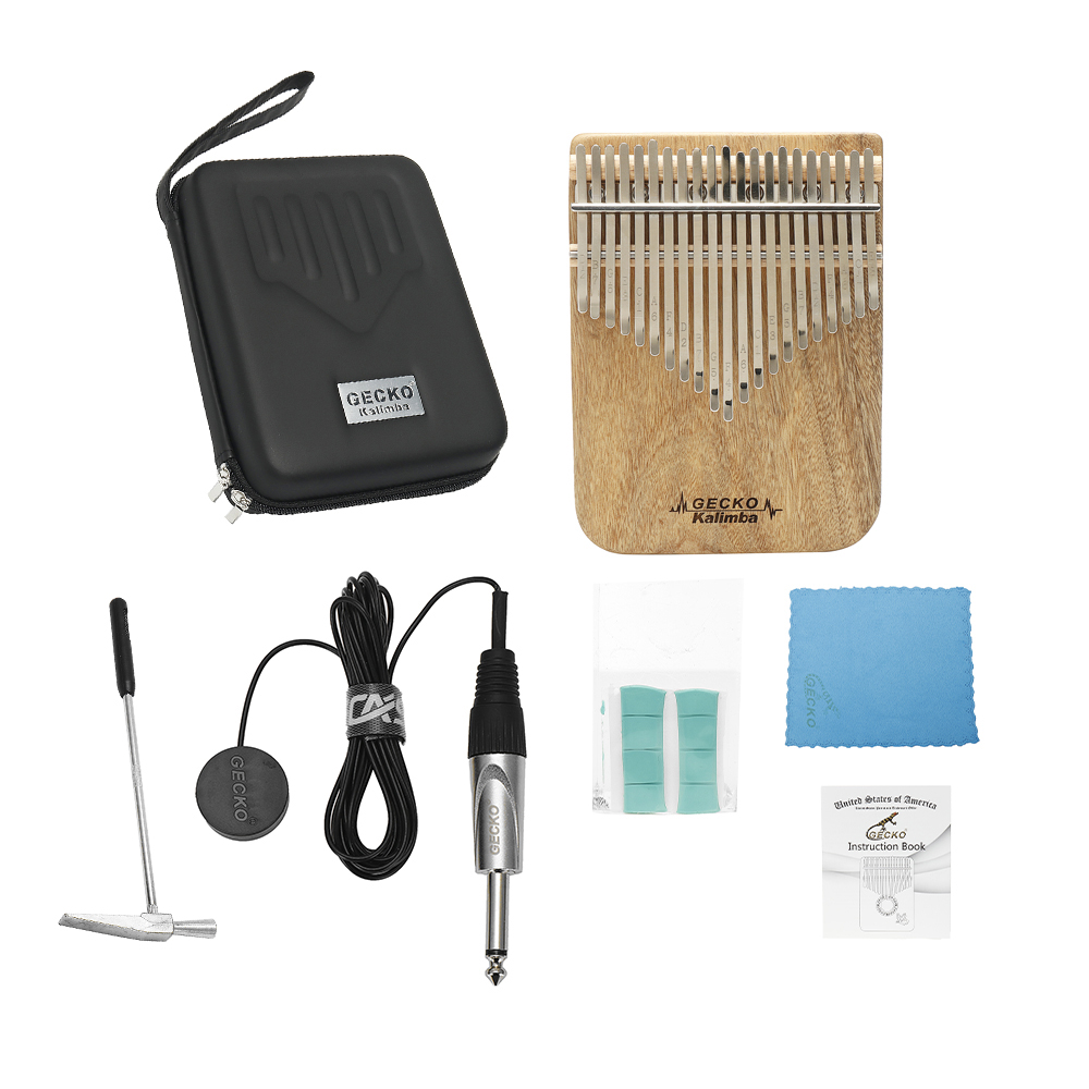 A Musical Instrument With Keys - GECKO Kalimba 21-Key Camphor Wood Thumb