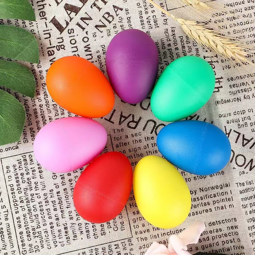 Musical Instrument Maraca - 2Pcs Egg Shakers Plastic Percussion Musical