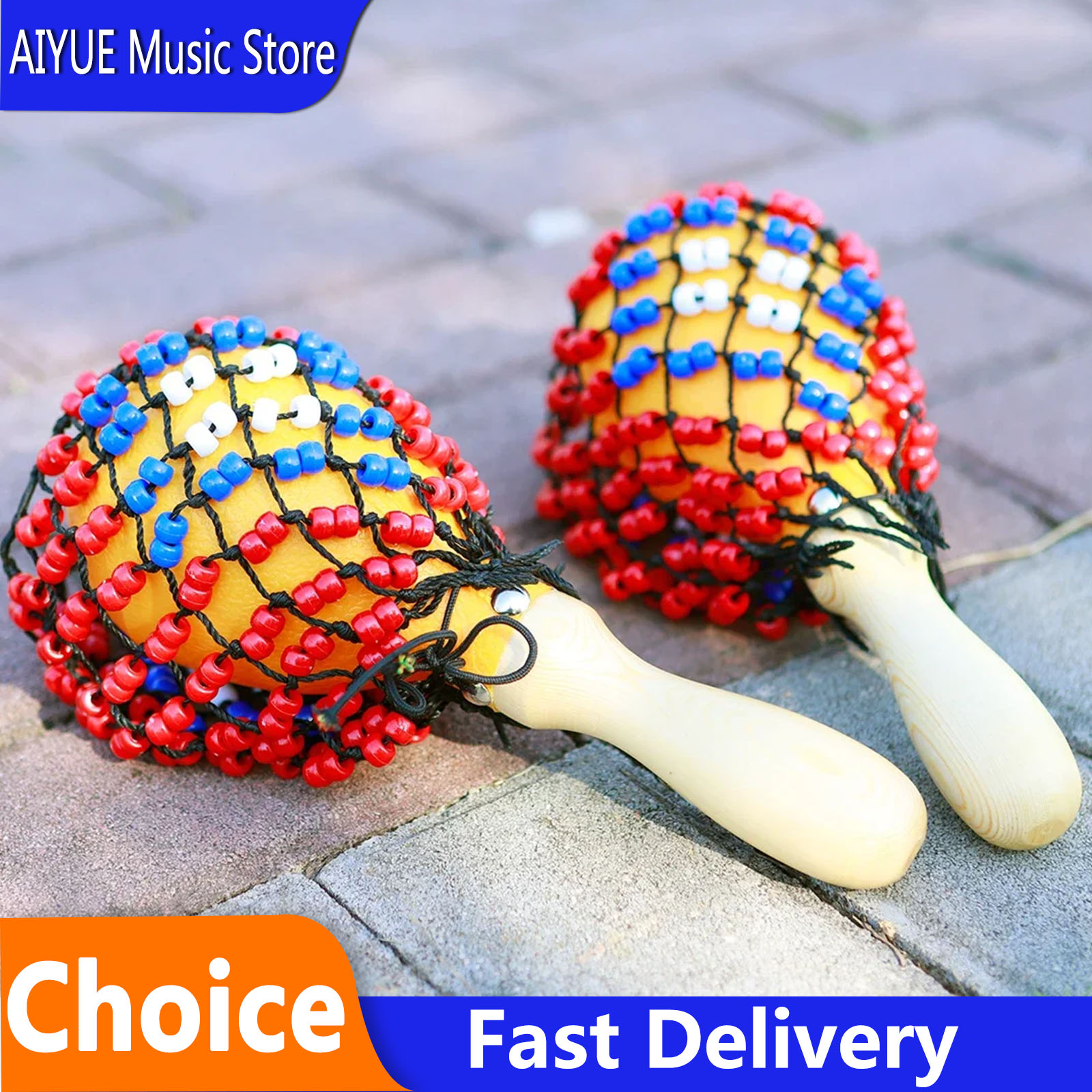 Musical Instrument Net - IRIN 2Pcs Handheld Sand Hammer Orff