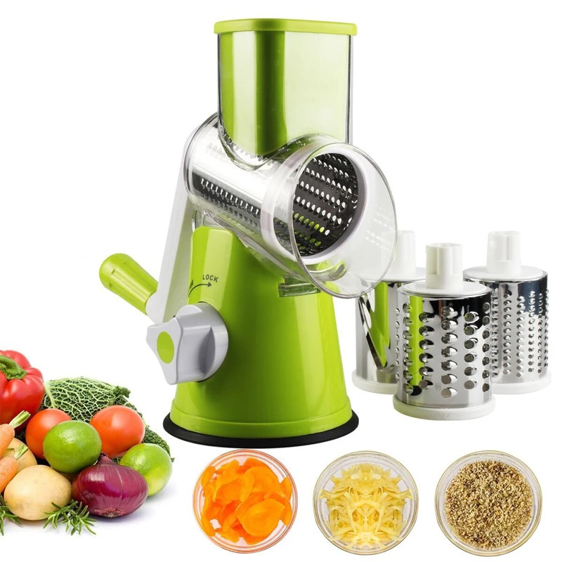 Mandolin A Style - Manual Rotary Cheese Grater for Vegetable