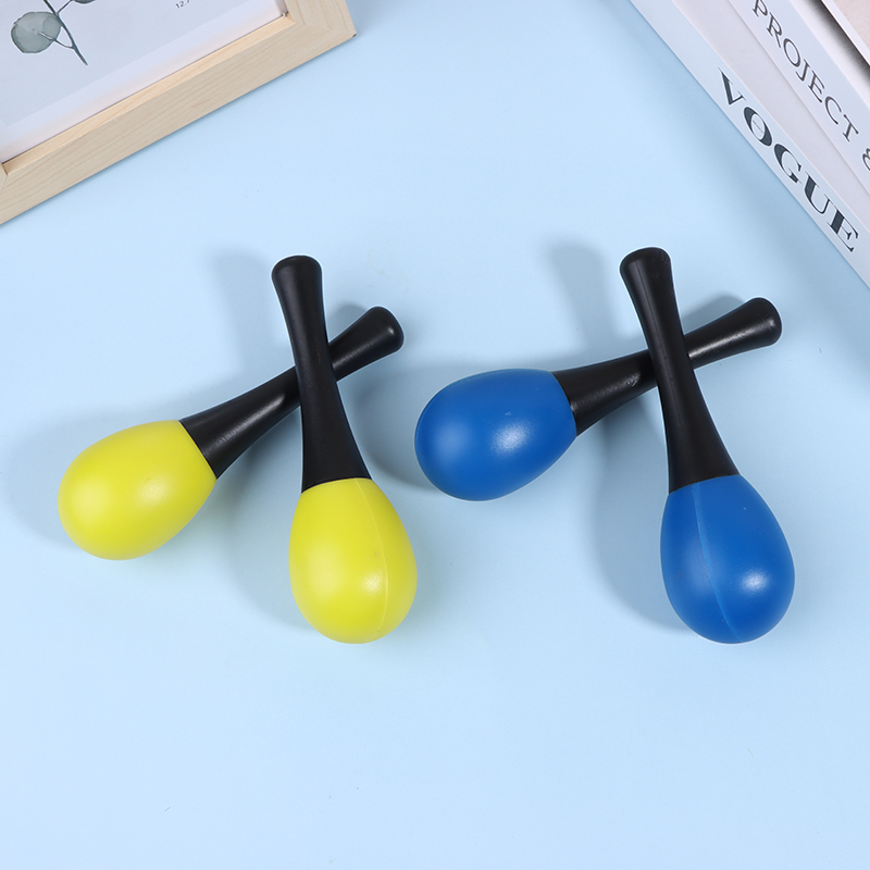 2Pcs Plastic Maracas Sand Hamm - Musical Instrument Maraca review and price