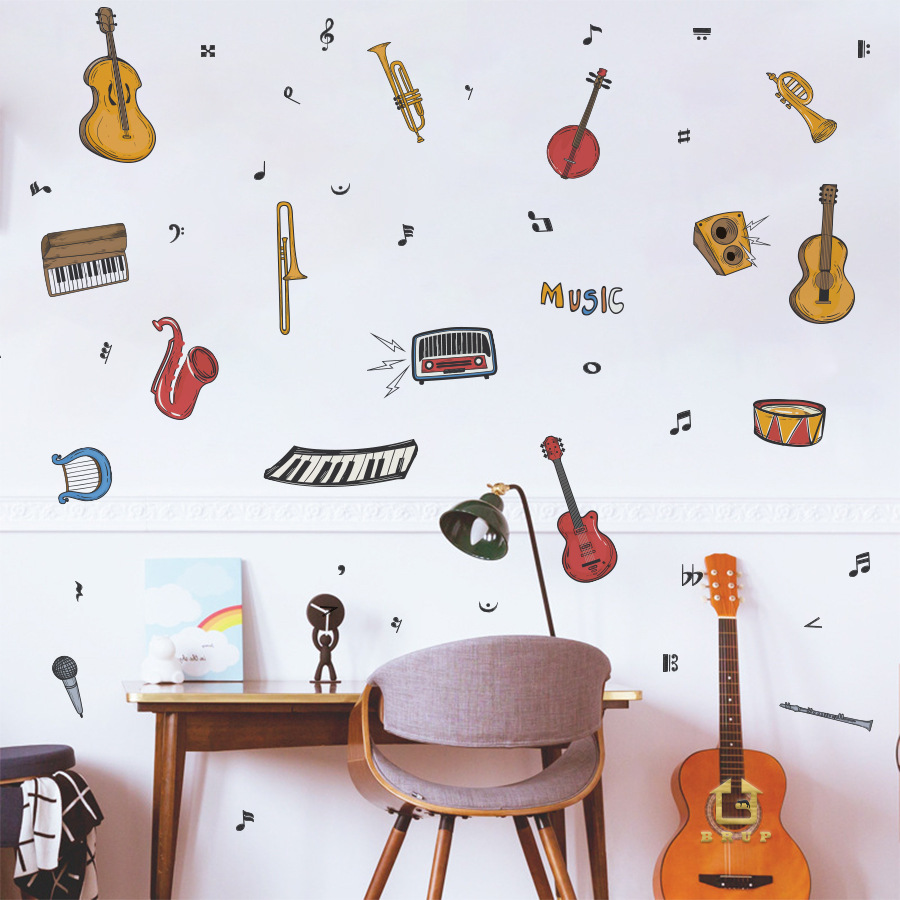 Musical Instruments Wall Stick - Musical Instrument Diy For Kids review and price