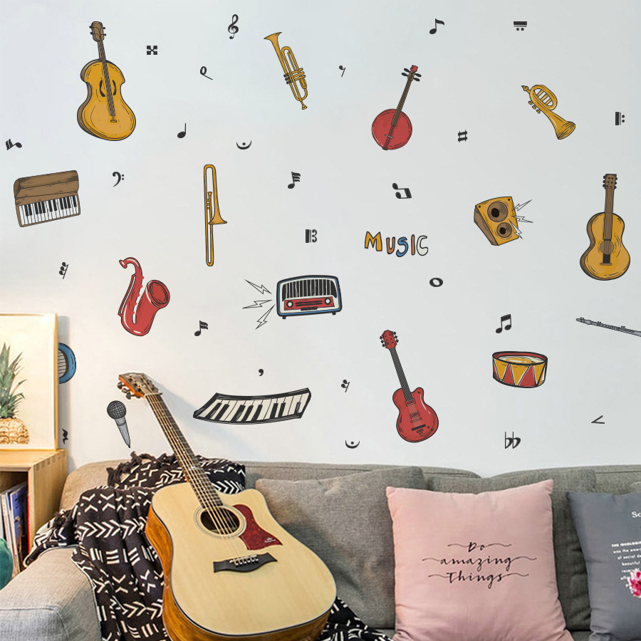 Musical Instruments Wall Stick - Musical Instrument Diy For Kids review and price