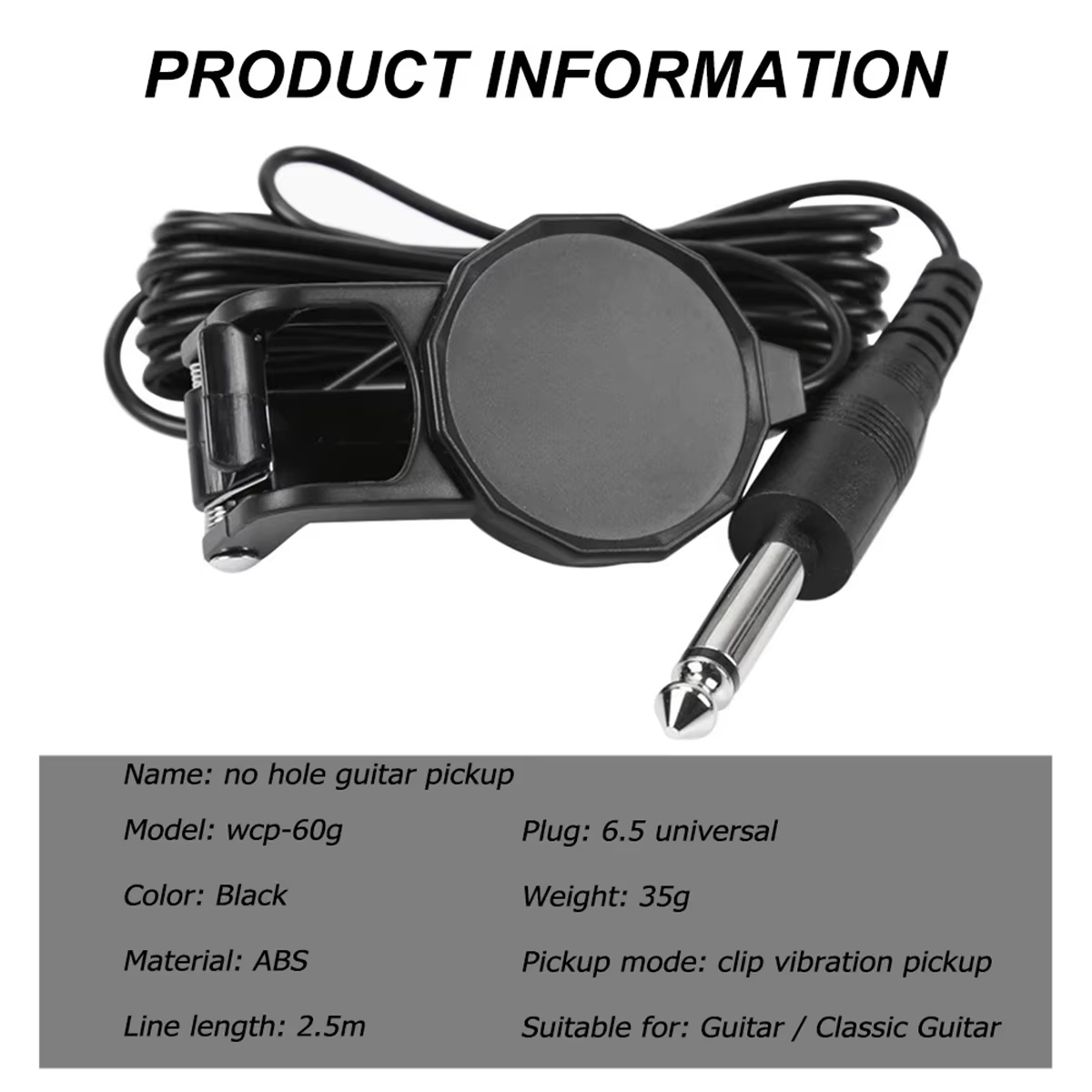 Audio Jack Clip On Pickup/2.5  - Musical Instrument Types review and price