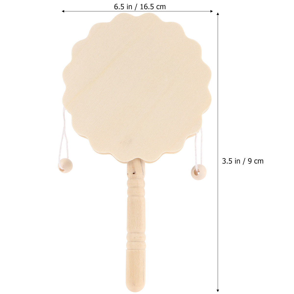 5Pcs A Drum Shaped Rattle Wood - Musical Instrument Diy For Kids review and price