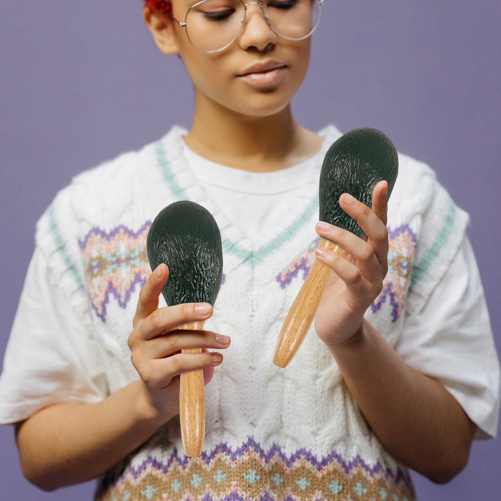 Fruit Shaker Maracas Avocado T - Musical Instrument Maraca review and price