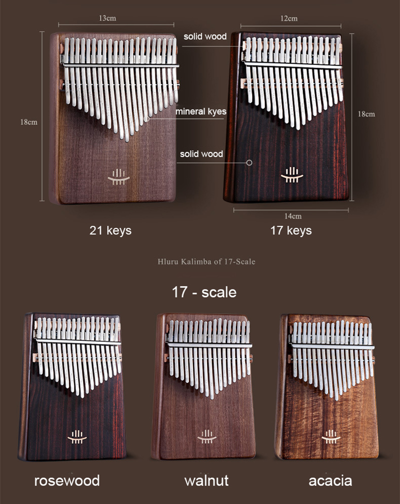 Hluru Kalimba 17 Keys with Hol - A Musical Instrument With Keys review and price
