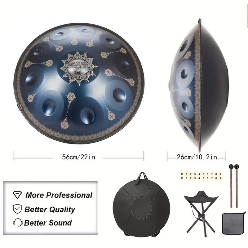 10 Notes Handpan Drum 22 Inch  - Musical Instrument Handpan review and price