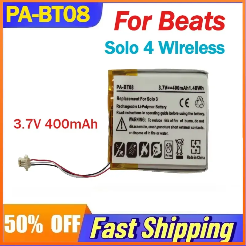 PA-BT08 3.7V 400mAh Rechargeab - Beats Headphone Solo 4 review and price