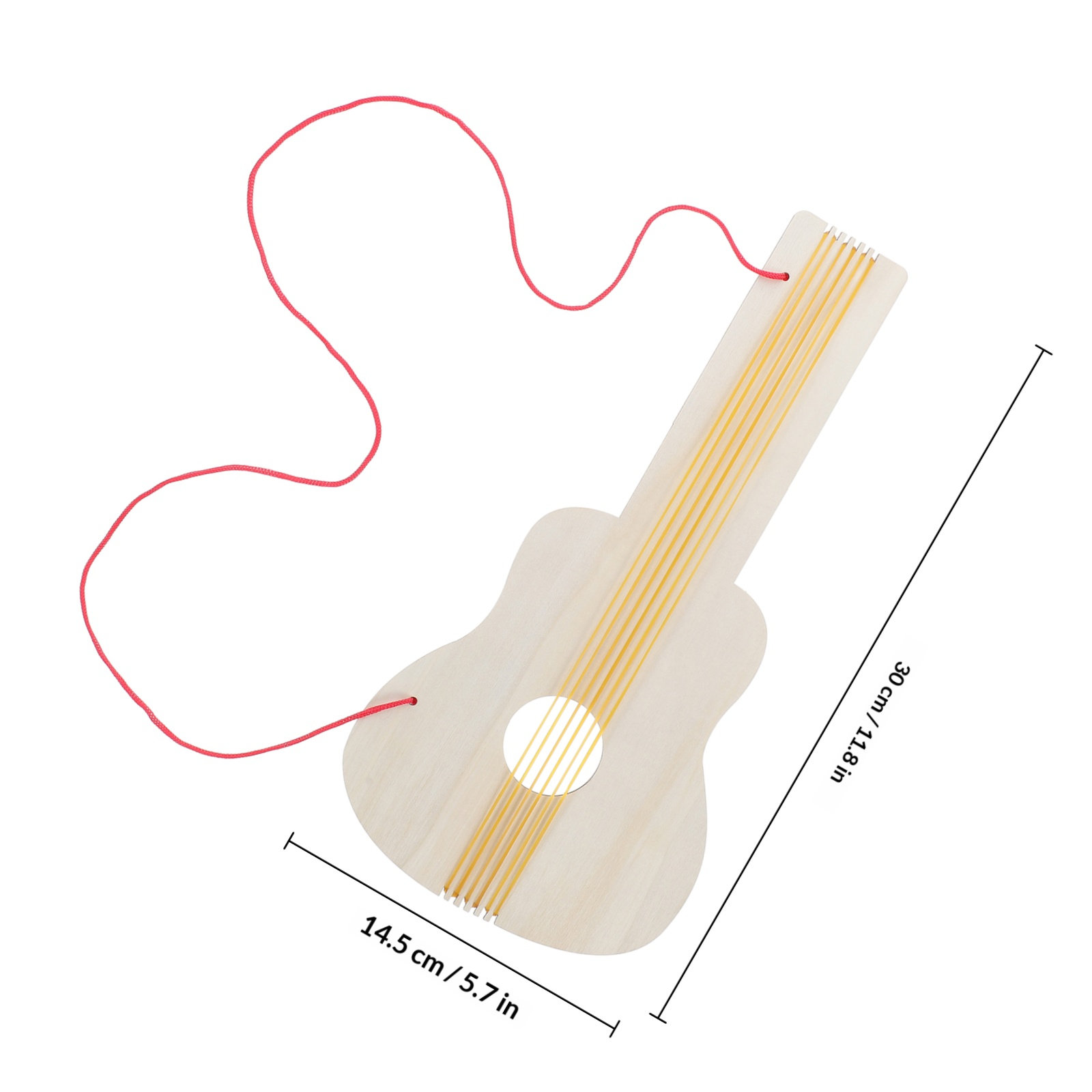 4Pcs Wooden Guitar Kids DIY Cr - Musical Instrument Diy For Kids review and price