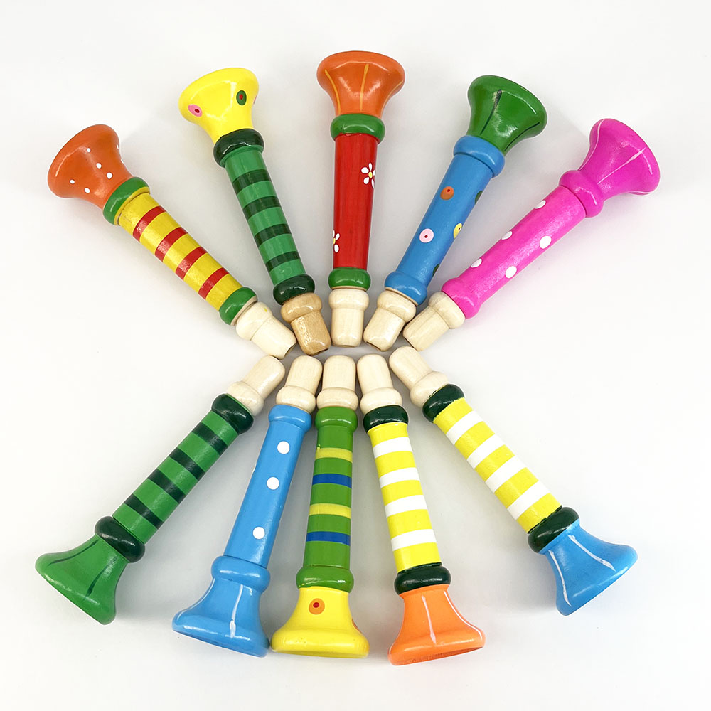Wooden Trumpet Children Toy Ho - Musical Instrument Fagot review and price