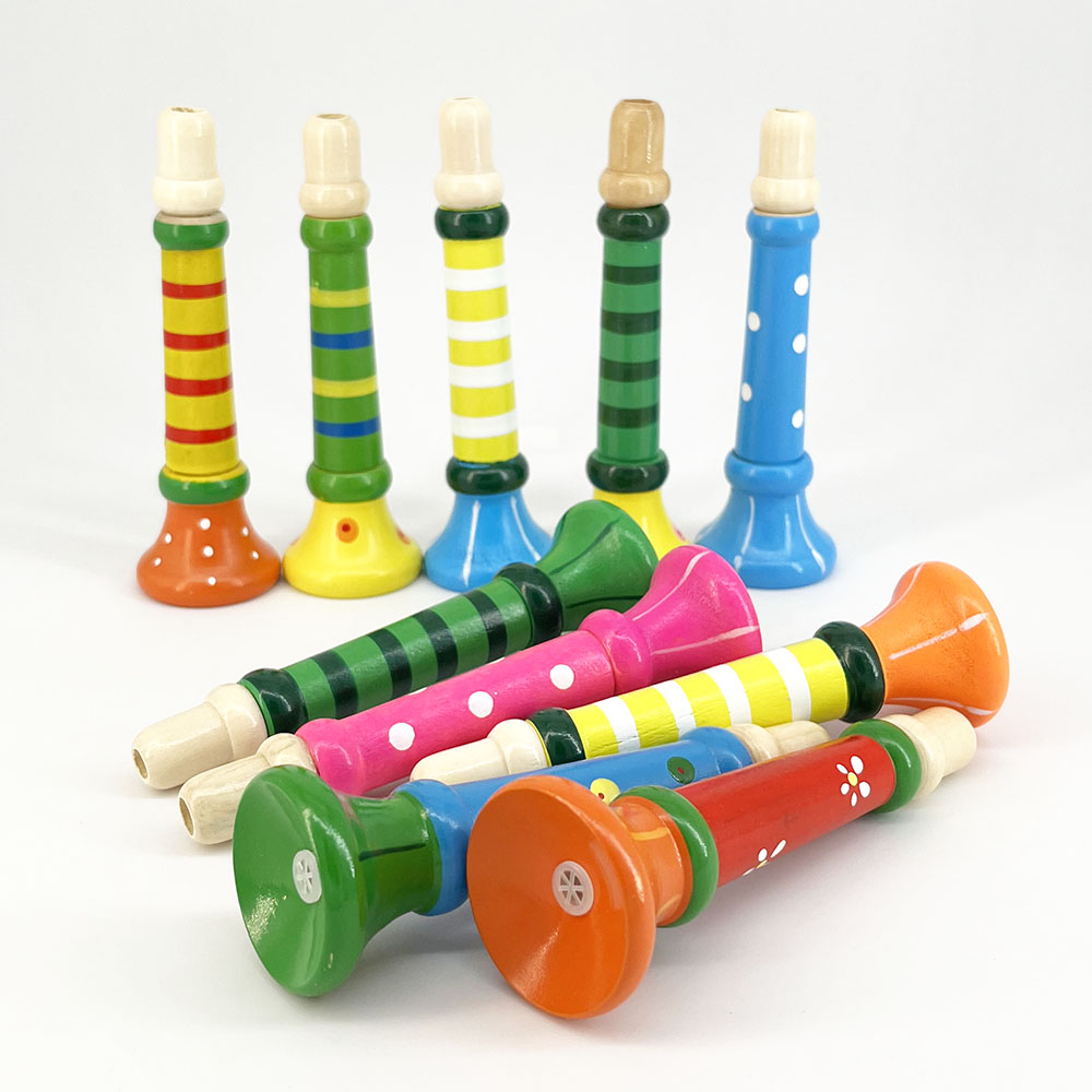 Wooden Trumpet Children Toy Ho - Musical Instrument Fagot review and price