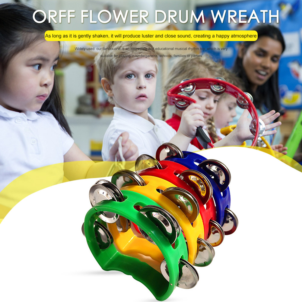 4pcs Tambourine Jingles Rattle - Musical Instrument Types review and price