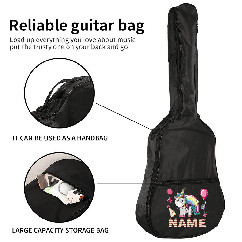Customized Name Guitar Bag 36- - Musical Instrument And Names review and price