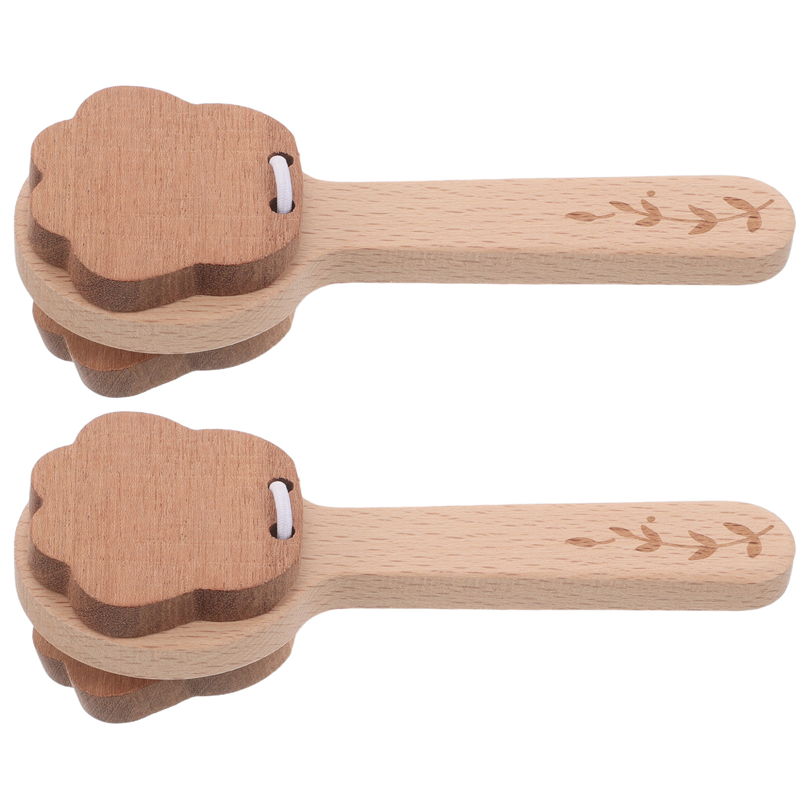 2Pcs Wooden Castanets Animal P - Musical Instrument Family review and price