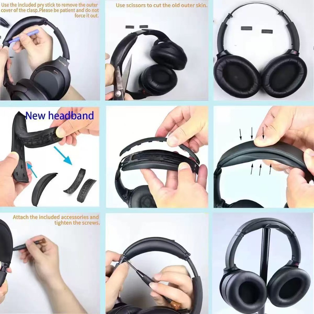 Snap on Replacement Headband C - Sony Headphone Wh-1000Xm4 review and price