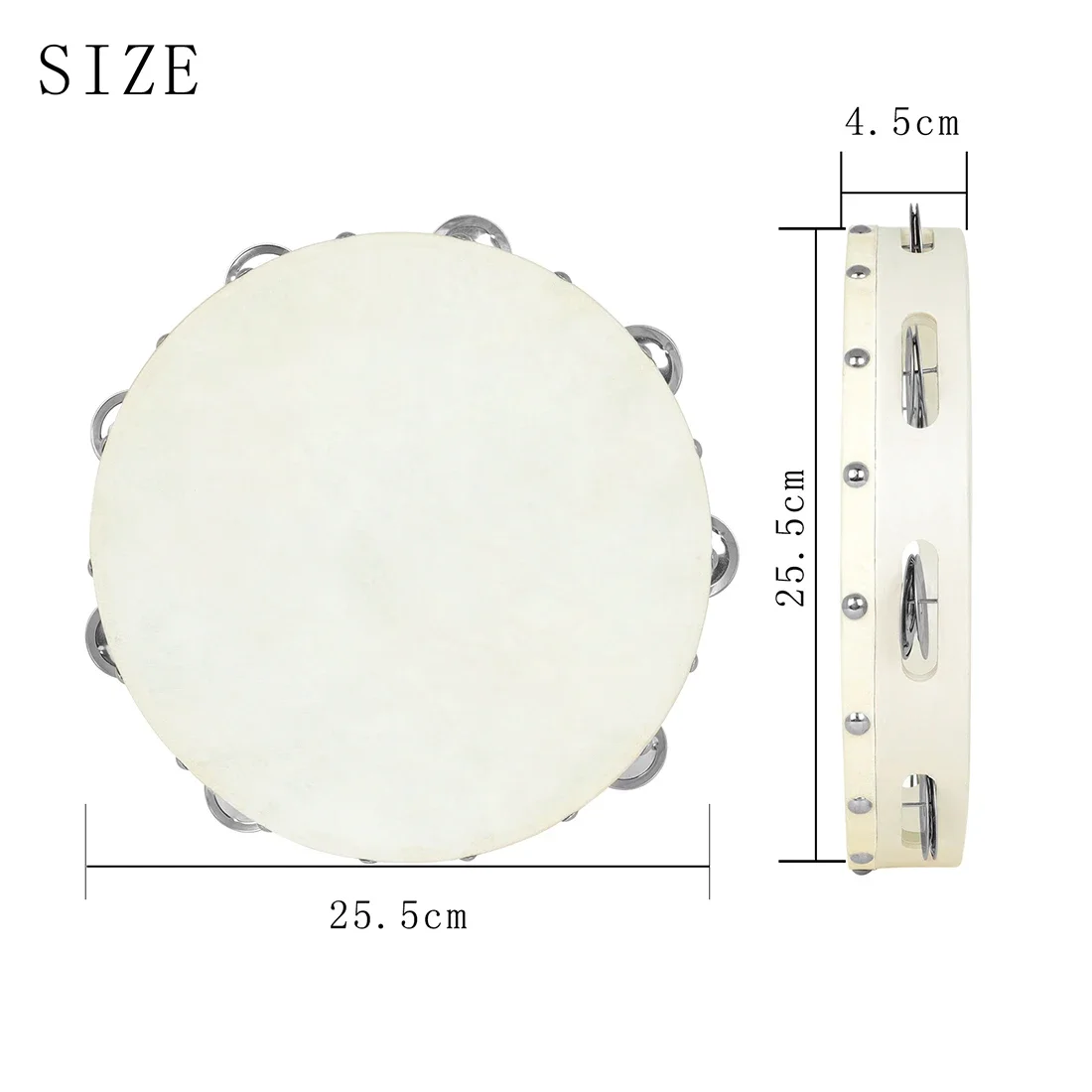 IRIN 10 Inches Tambourine Drum - Musical Instrument Drawing review and price
