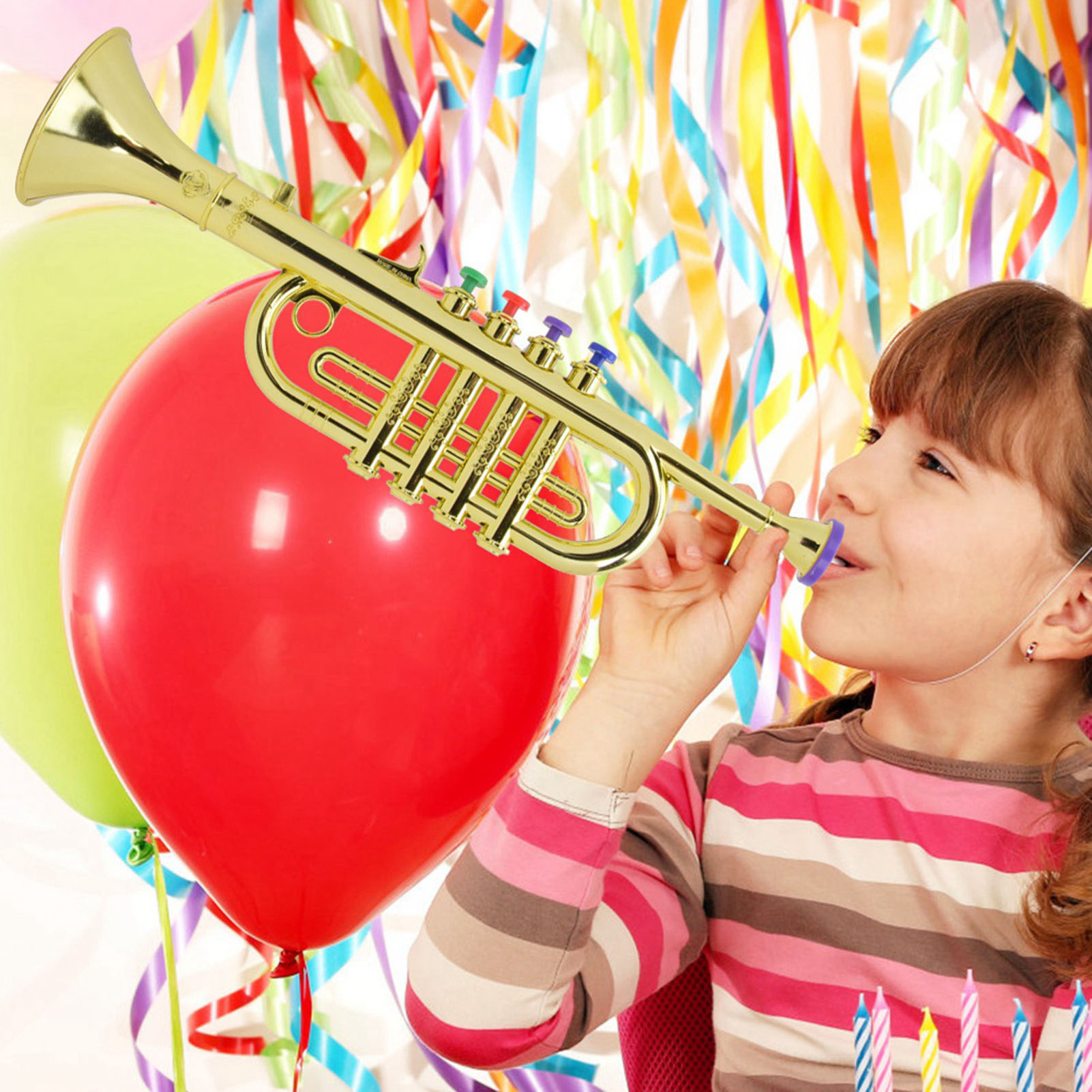 Kid Trumpet Golden Coated Plas - Musical Instrument Drawing review and price