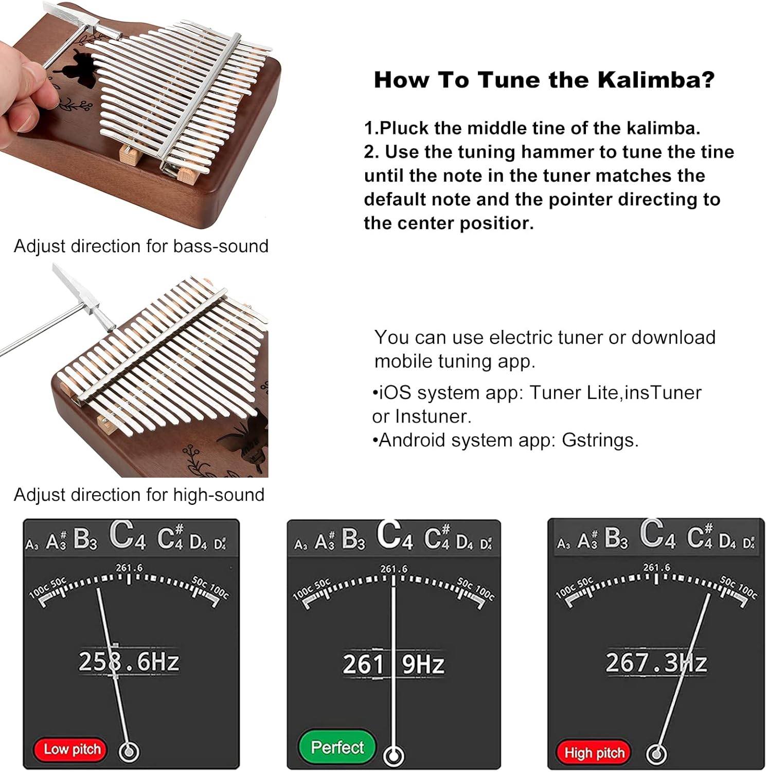 Kalimba 21 Keys Thumb Piano, N - A Musical Instrument With Keys review and price