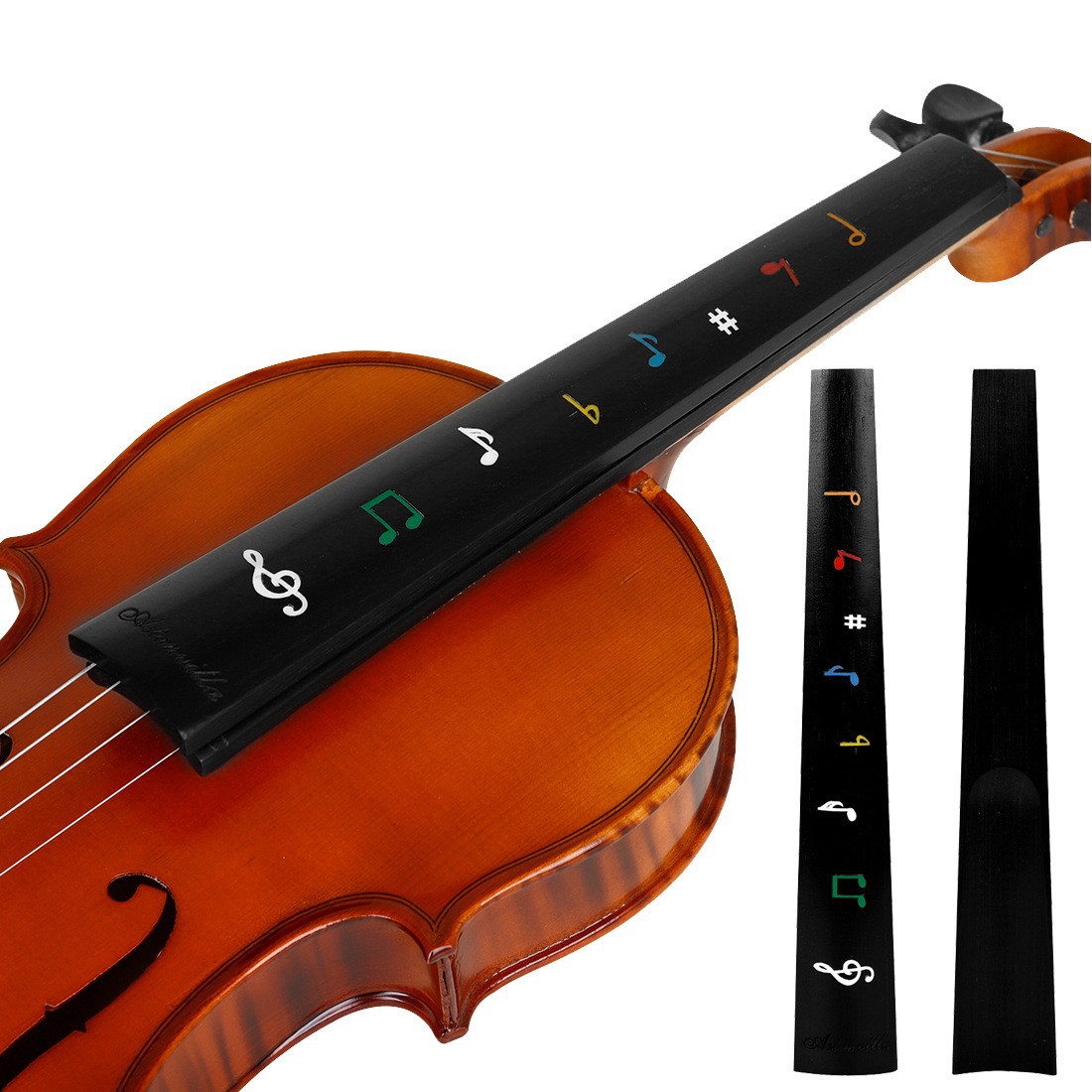 4/4 Ebony Violin Fingerboard W - Musical Instrument Fiddle review and price