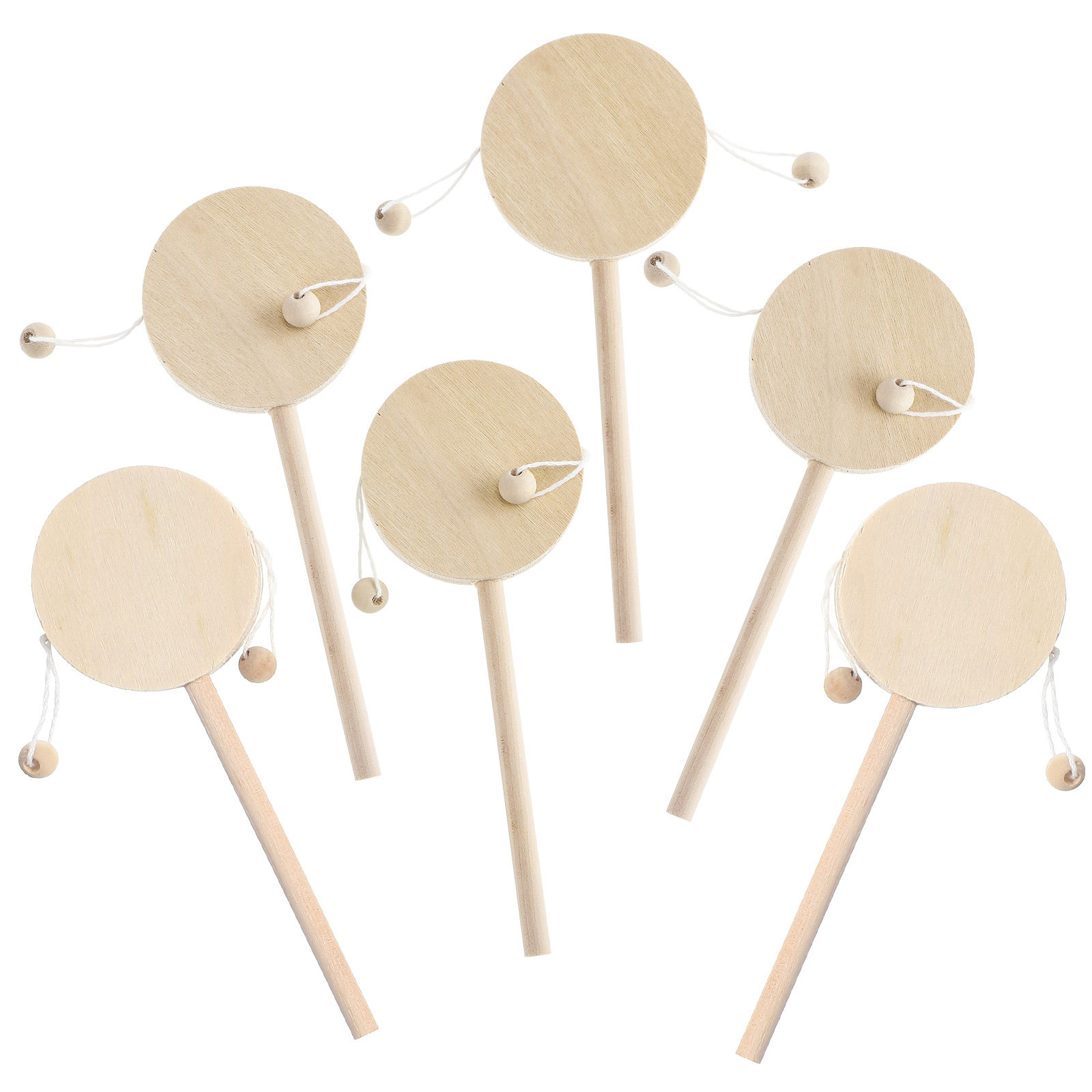 1Set Rattle Drum Wooden DIY Un - Musical Instrument Diy For Kids review and price