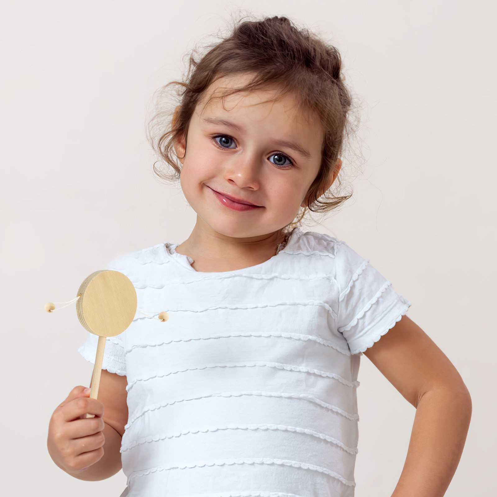 1Set Rattle Drum Wooden DIY Un - Musical Instrument Diy For Kids review and price