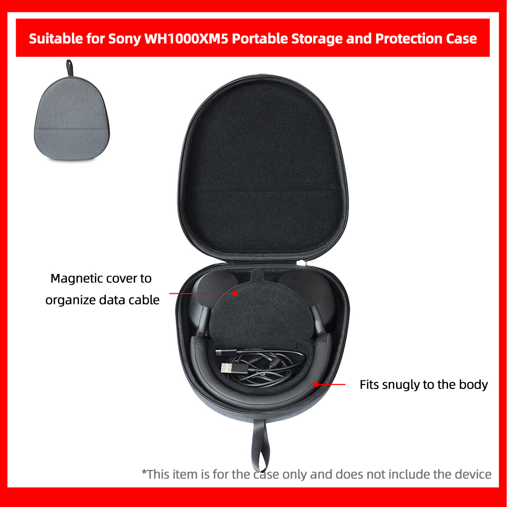 Hard Carrying Case Shockproof  - Sony Headphone Wh-1000Xm5 review and price